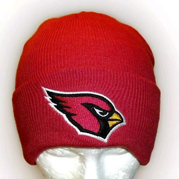 Arizona Cardinals Mens Adult Cuffed Cuff Beanie Winter Hat Cap New Nfl Tags - Picture 1 of 2